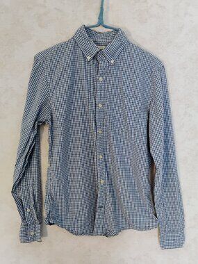 Gap Plaid Button-Down Oxford Shirt Size Extra Small